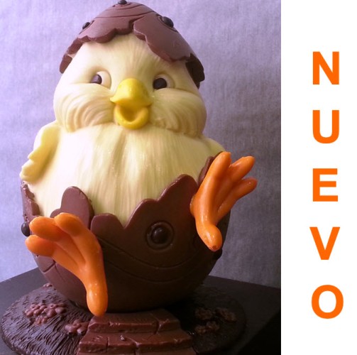 Pollito de chocolate