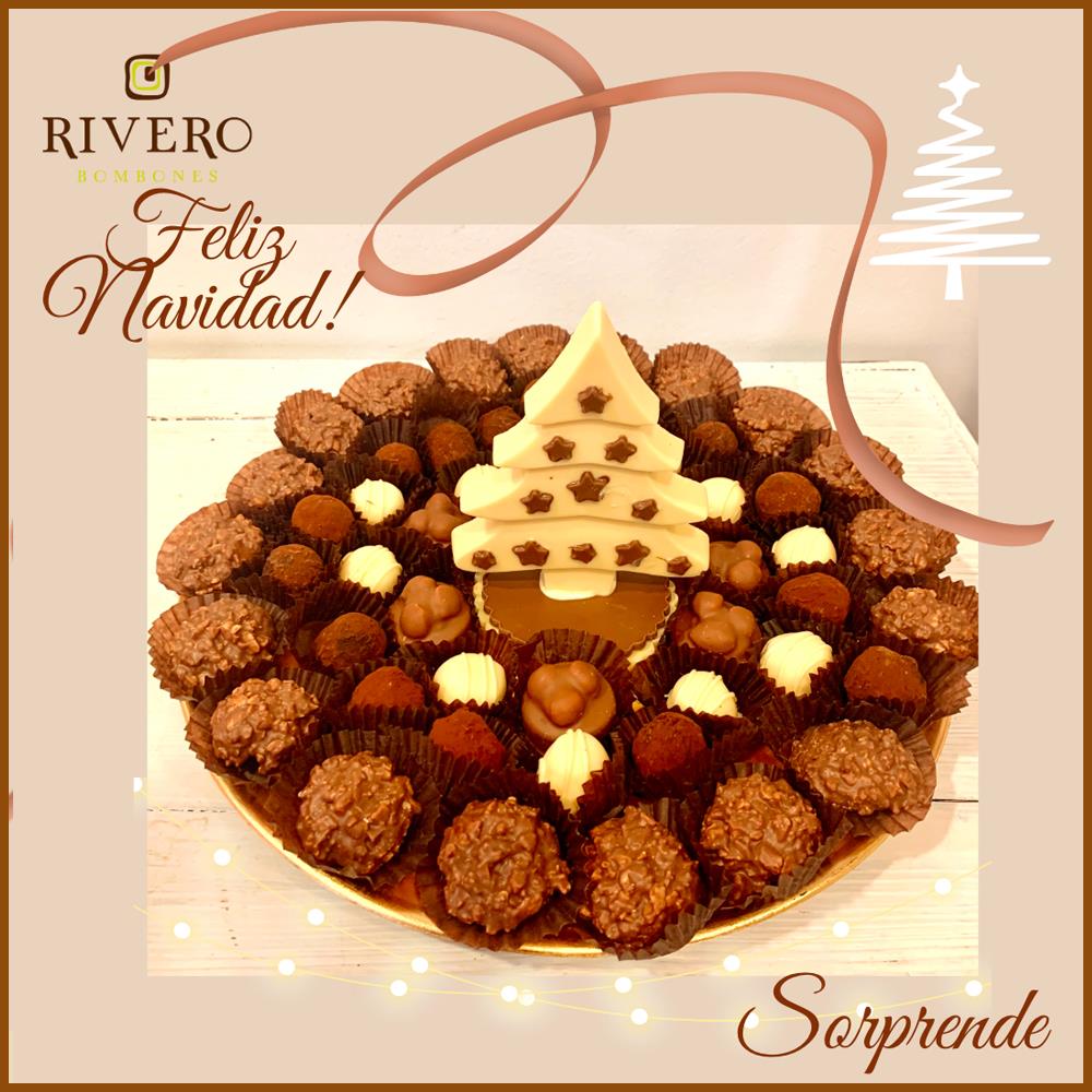 BOMBONES SURTIDOS CON ARBOL DE CHOCOLATE 