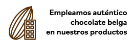 Todos nuestros productos llevan auténtico chocolate belga